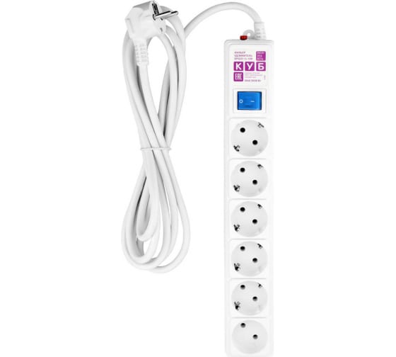 

Сетевой фильтр PowerCube SPG6-16-5М, 6-розеток, 5 м, серый (SPG6-16-5М), SPG6-16-5М