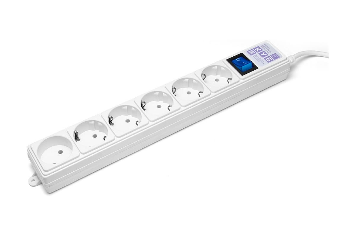 

Сетевой фильтр PowerCube SPG6-16-1,9М, 6-розеток, 1.9 м, белый (SPG6-16-1,9М), SPG6-16-1,9М
