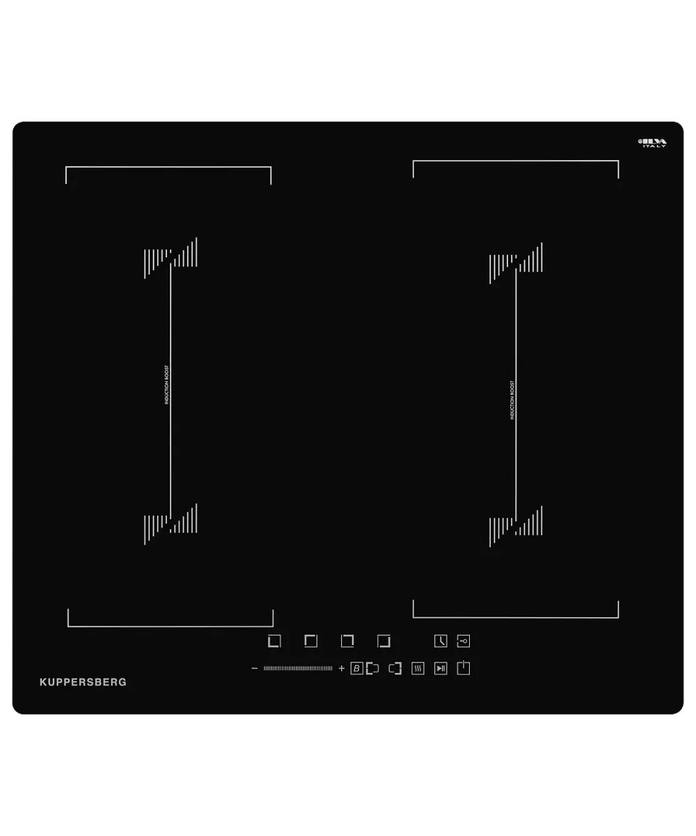 

Индукционная варочная панель Kuppersberg ICS 627, 4 конфорки, черный (ICS 627), Черная, ICS 627