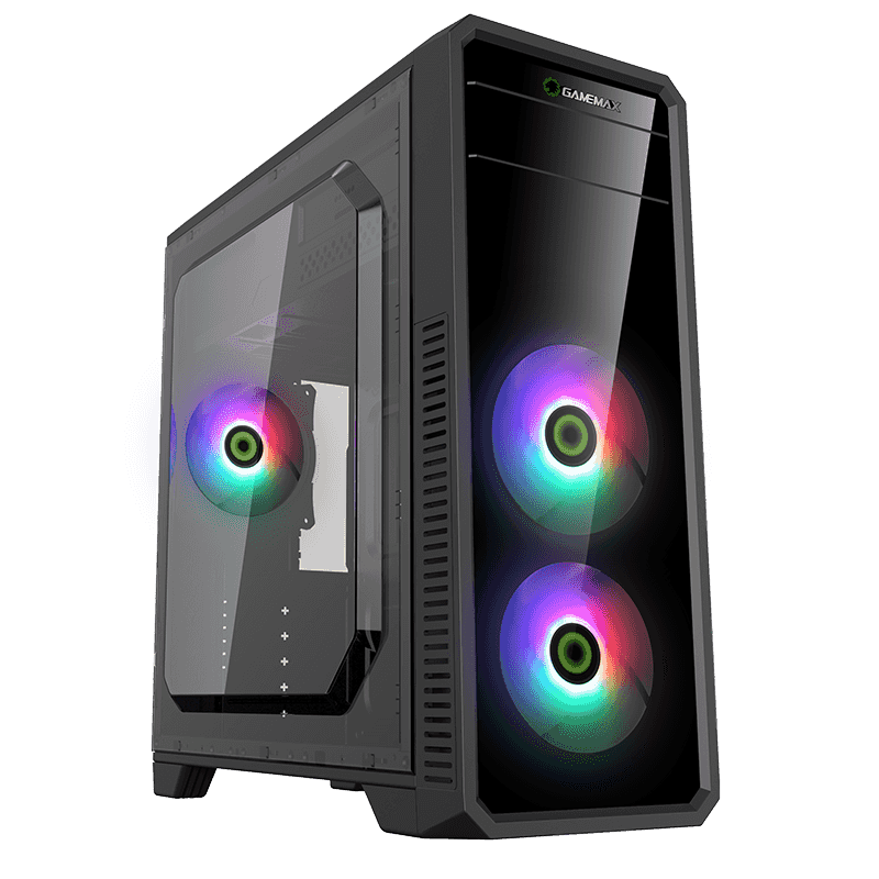 

Корпус GameMax G561-FRGB, ATX, Midi-Tower, USB 3.0, RGB подсветка, черный, без БП (G561-FRGB), G561-FRGB