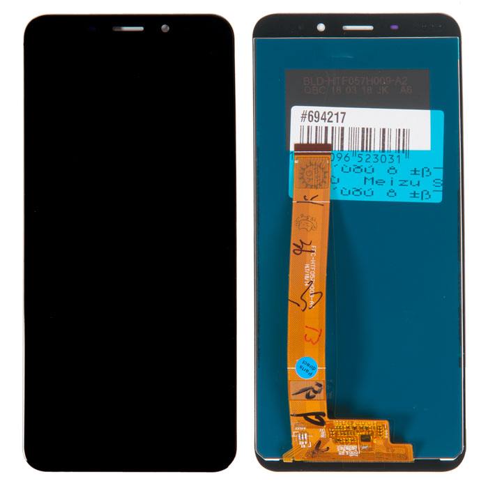 

Дисплей в сборе с тачскрином для Meizu S6, черный (694217)