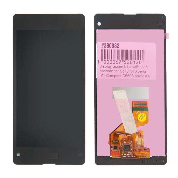 

Дисплей в сборе с тачскрином для Sony Xperia Z1 Compact (D5503), черный TFT (380932)