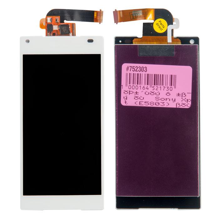 

Дисплей в сборе с тачскрином для Sony Xperia Z5 Compact (E5803), белый (752303)