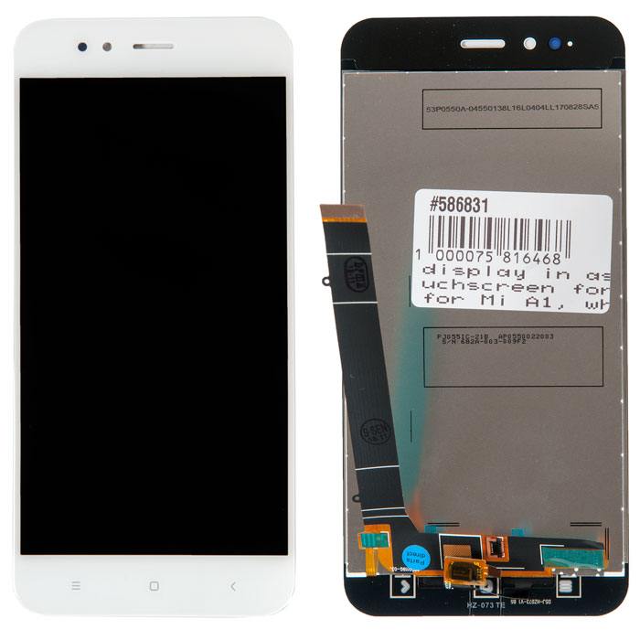 

Дисплей в сборе с тачскрином для Xiaomi Mi5x, Mi A1, белый (586831)