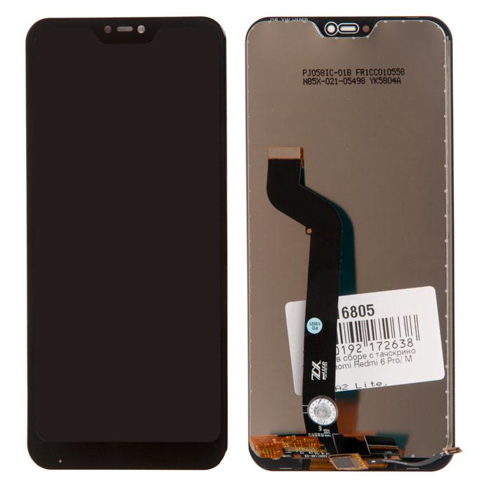 

Дисплей в сборе с тачскрином для Xiaomi Redmi 6 Pro/ Mi A2 Lite, черный (816805)