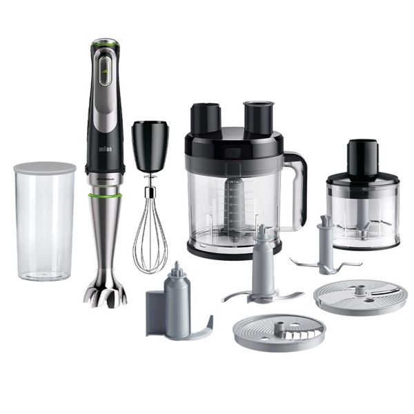 Блендер погружной Braun MQ9195XLI 1.2 кВт, 600 мл, черный