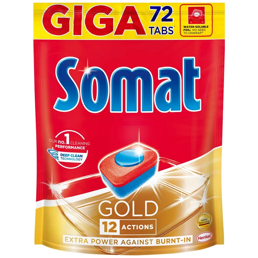 Таблетки для посудомоечной машины Somat Gold R`20, 72 шт. (2697271)