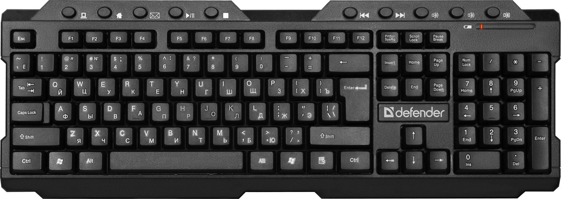 Клавиатура Defender Element HB-195, USB, черный