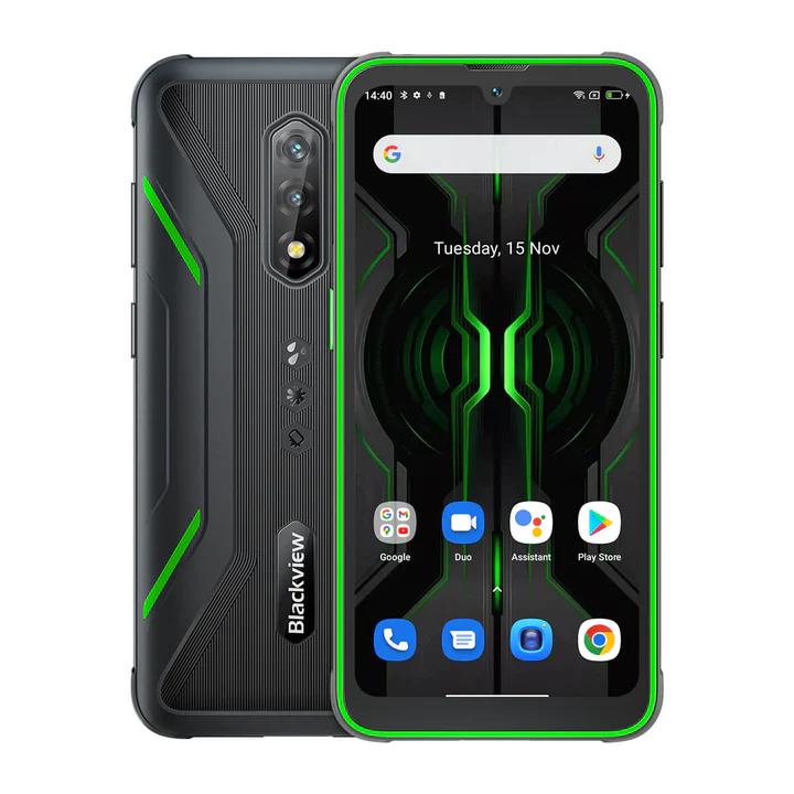 

Смартфон Blackview BV5200 Pro, 6.08" 720x1560 IPS, MediaTek Helio G35, 4Gb RAM, 64Gb, 3G/4G, NFC, Wi-Fi, BT, 2xCam, 2-Sim, 5180 мА⋅ч, USB Type-C, Android, зеленый, BV5200 Pro