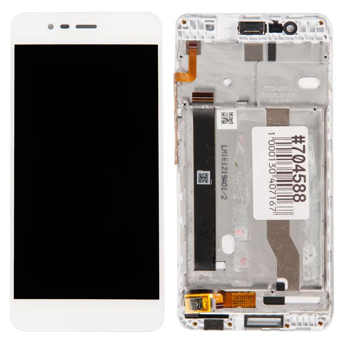 

Дисплей в сборе с тачскрином и передней панелью для Asus ZenFone 3 Max ZC520TL, белый (704588)