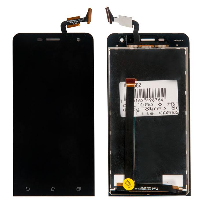 

Дисплей в сборе с тачскрином (модуль) для Asus ZenFone 5 Lite (A502CG), черный (745582)