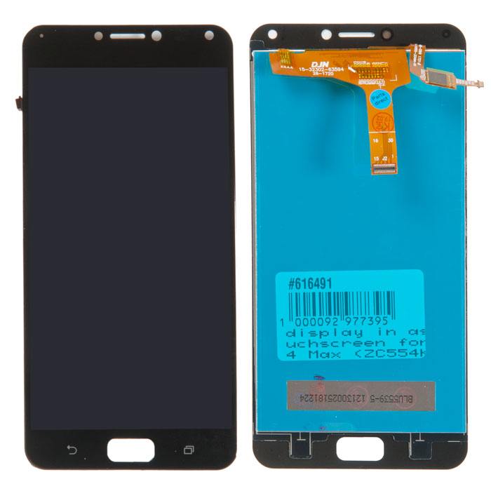 

Дисплей в сборе с тачскрином (модуль) для Asus ZenFone 4 Max (ZC554KL), черный (616491)