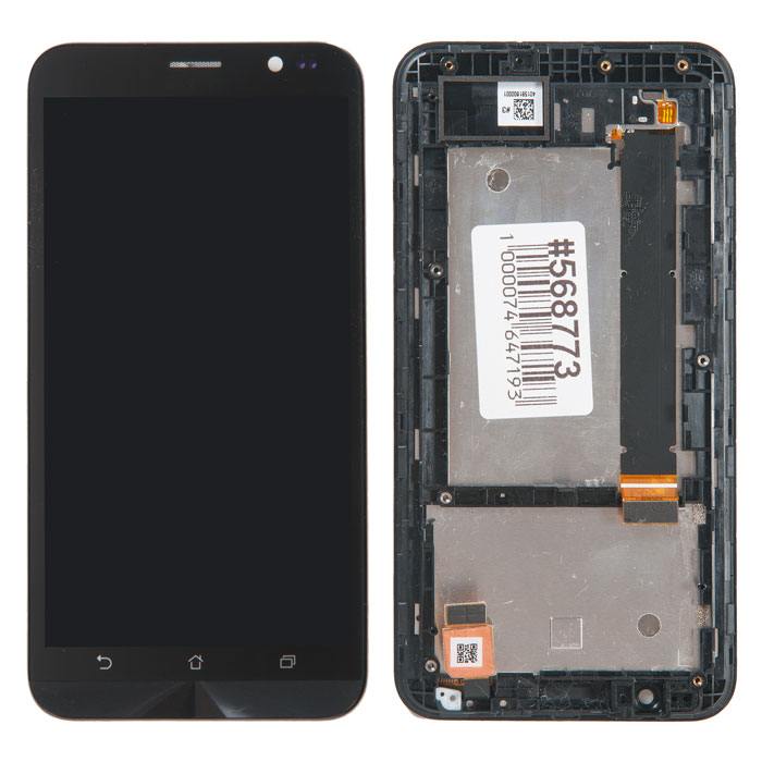 

Дисплей в сборе с тачскрином и передней панелью для ASUS ZenFone Go ZB551KL, черный (568773)