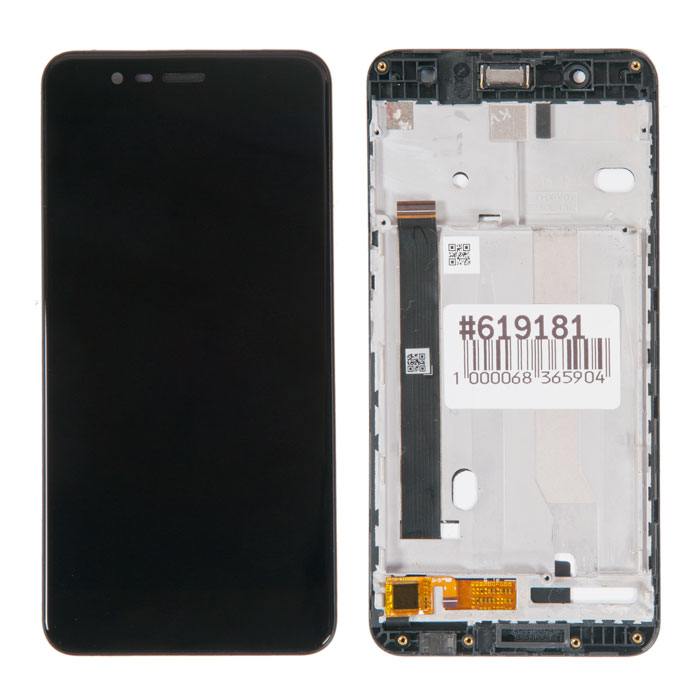 

Дисплей в сборе с тачскрином и передней панелью для Asus ZenFone 3 Max ZC520TL, черный (619181)