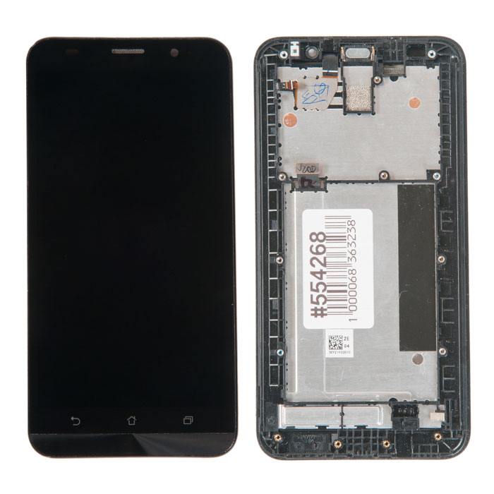 Дисплей в сборе с тачскрином и передней панелью для Asus ZenFone 2 ZE551ML