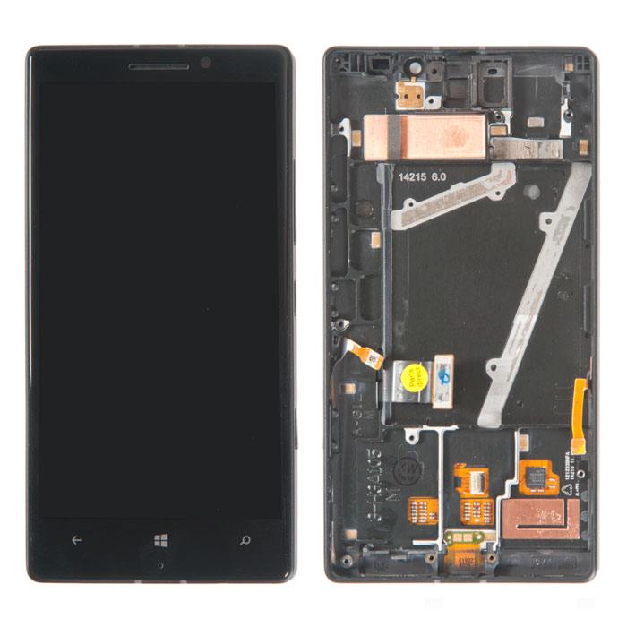 

Дисплей в сборе с тачскрином и передней рамкой (модуль) для Nokia Lumia 930, черный (442531)