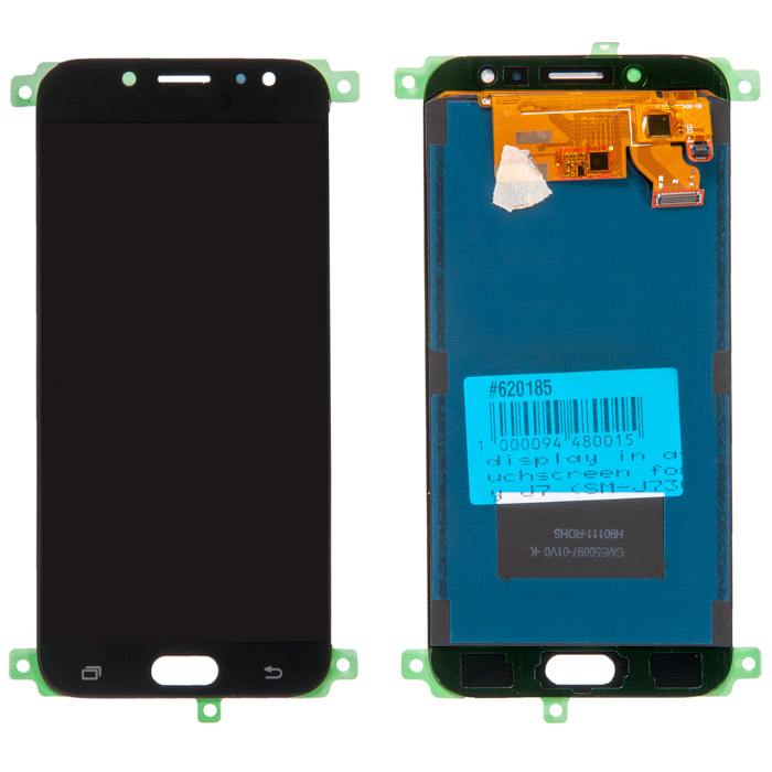 

Дисплей в сборе с тачскрином (модуль) для Samsung Galaxy J7 (SM-J730F) 2017, черный OLED (620185)