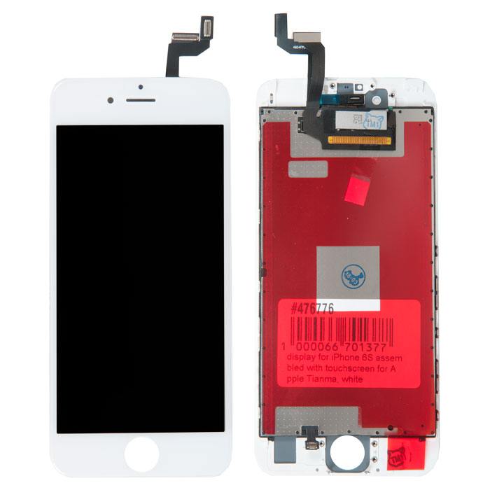 Дисплей в сборе с тачскрином Tianma для Apple iPhone 6S, белый (476776)