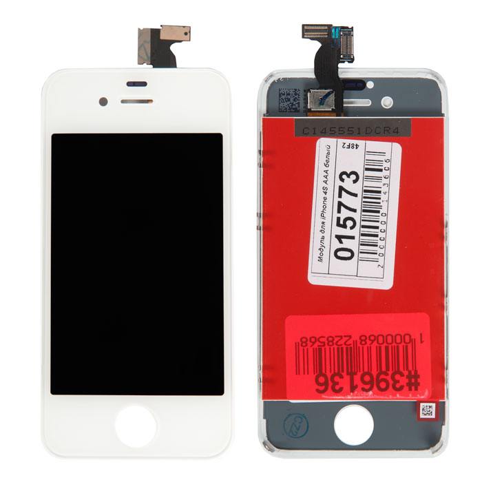 

Дисплей в сборе с тачскрином для Apple iPhone 4S, белый (396136)