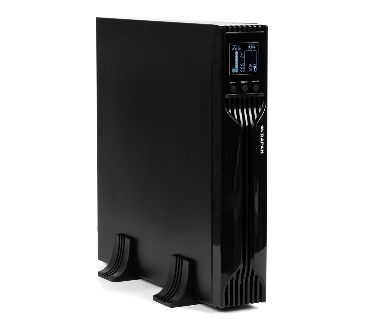 ИБП БАСТИОН RAPAN-UPS 1000 RACK+2x9Ah, 1000 В·А, 700 Вт, IEC, розеток - 8, черный (8958)