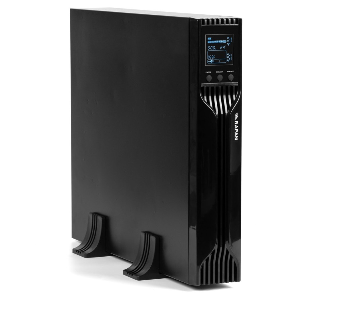 ИБП БАСТИОН RAPAN-UPS 3000 RACK+4x9Ah, 3000 В·А, 2.1 кВт, IEC, розеток - 8, черный (8960)