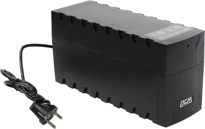 ИБП Powercom Raptor RPT-600AP SE2M, 600 VA, 360 Вт, IEC, розеток - 3, USB, черный (RPT-600AP SE2M)