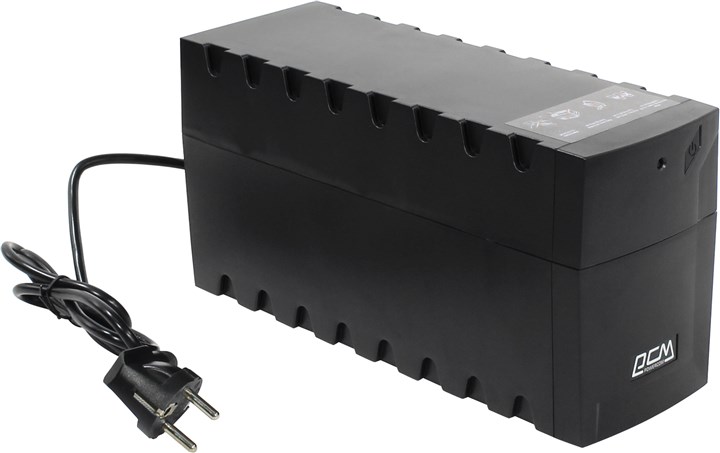 

ИБП Powercom Raptor RPT-600AP SE2M, 600 VA, 360 Вт, IEC, розеток - 3, USB, черный (RPT-600AP SE2M), RPT-600AP SE2M
