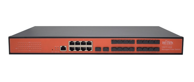 Коммутатор Wi-Tek WI-GS5024, управляемый, кол-во портов: 8x1 Гбит/с, SFP 16x1 Гбит/с б/у, после ремонта (замена основной платы), следы эксплуатации, царапина снизу на крышке, в комплекте 2-кабеля 220, боковой крепеж, коробка