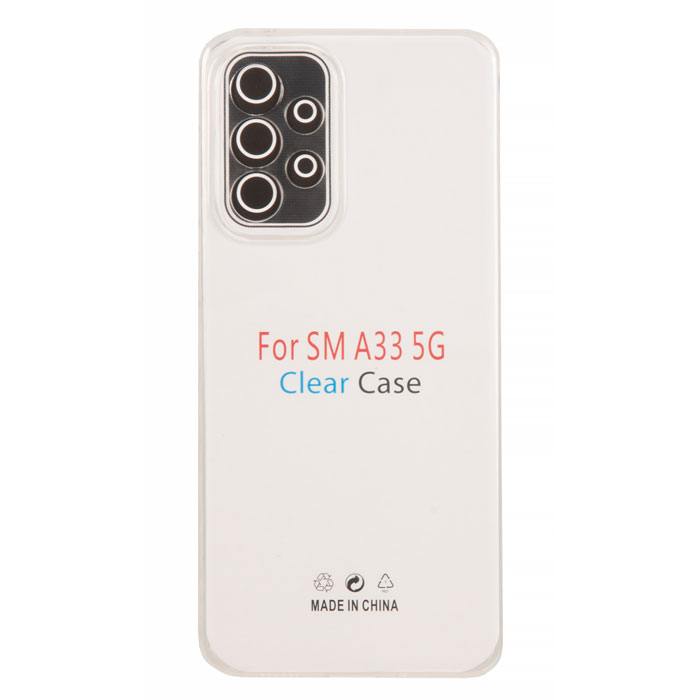 Чехол-накладка Clear Case для смартфона Samsung Galaxy A33, силикон, прозрачный (928781)