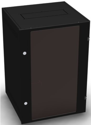 Шкаф телекоммуникационный напольный 33U 600x600 мм, стекло, черный, разобраный (4 места), NT BASIC MG33-66 B