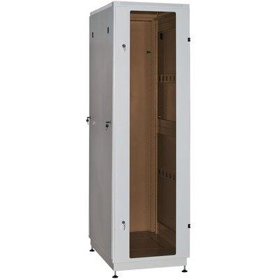 Шкаф телекоммуникационный напольный 47U 600x1000 мм, стекло/металл, серый, разборный, NT PRACTIC 2 MG47-610 G