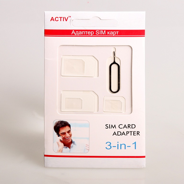 

SIM адаптер Activ 3 в 1 (nano/micro/mini) (white)