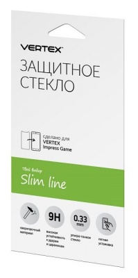 

Защитное стекло VERTEX для экрана смартфона Vertex Impress Game, FullScreen, поверхность глянцевая, 2D (SLTGM)