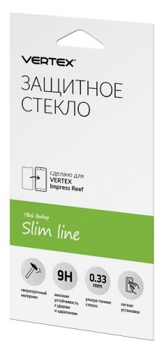 

Защитное стекло VERTEX для экрана смартфона Vertex Impress Reef, FullScreen, поверхность глянцевая, 2D (SLTRF)
