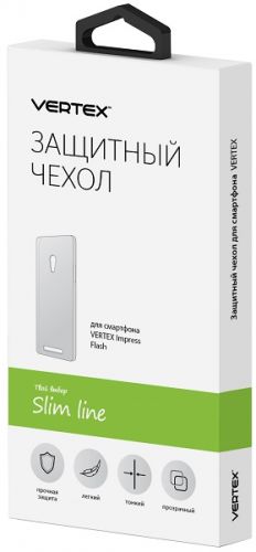 Чехол-накладка Vertex для смартфона Vertex Flash, силикон, прозрачный (CCFL)