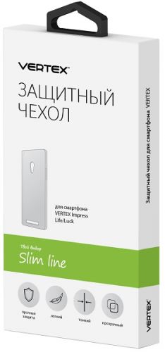 Чехол-накладка Vertex для смартфона Vertex Luck/ Life, силикон, прозрачный (CCLCK)
