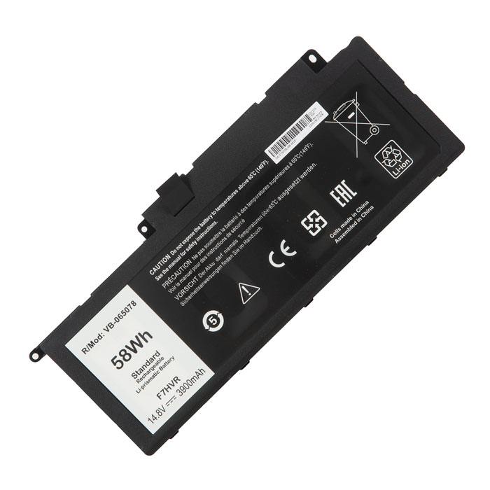 

Аккумуляторная батарея F7HVR для Dell, 14.8 В, 3.9 А·ч, 58Wh, черный (937978), F7HVR