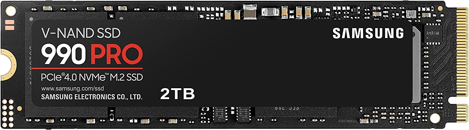 Твердотельный накопитель (SSD) Samsung 2Tb 990 Pro, 2280, PCIe 4.0 x4 (MZ-V9P2T0B/AM) Retail MZ-V9P2T0B/AM - фото 1