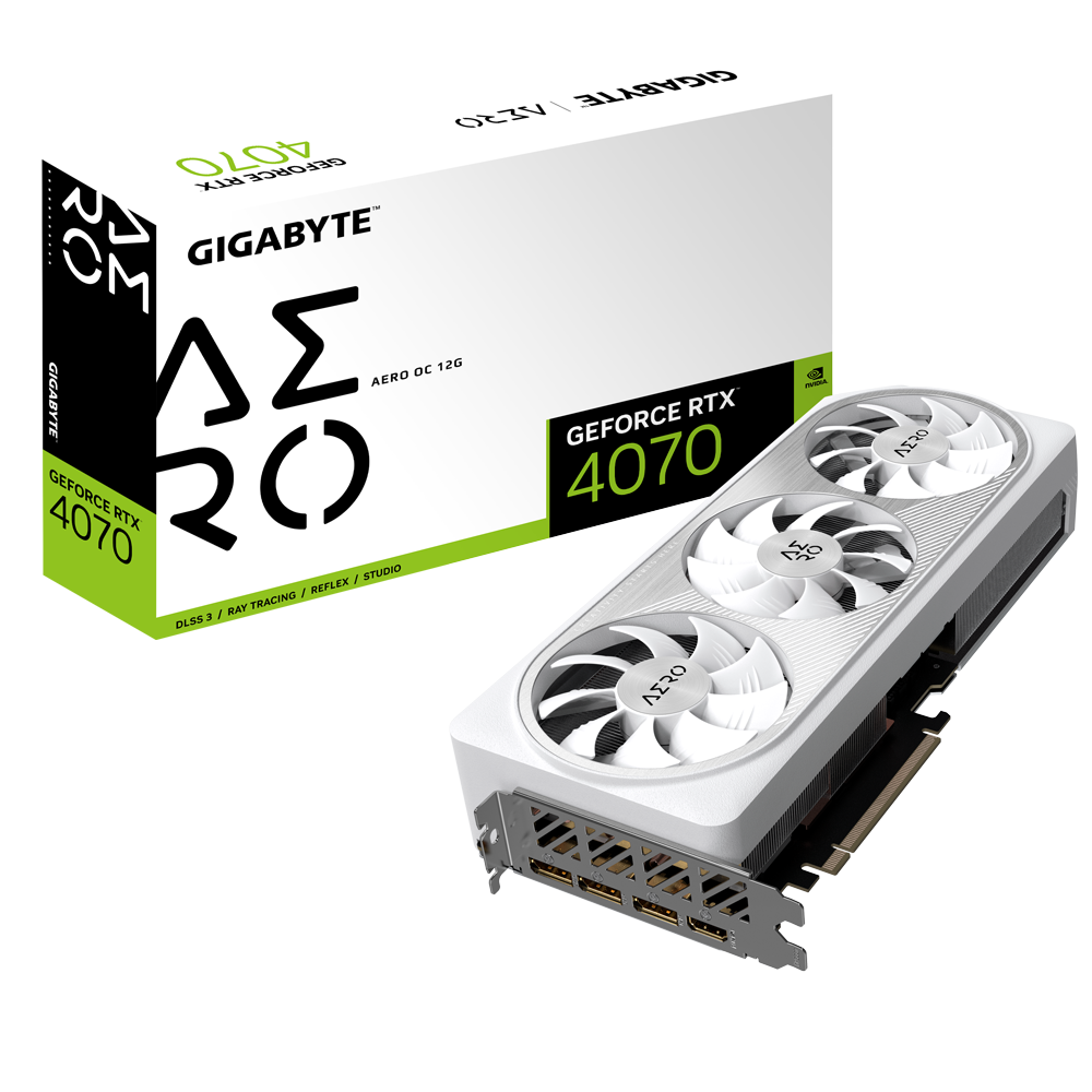 Видеокарта GIGABYTE NVIDIA GeForce RTX 4070 AERO OC, 12Gb DDR6X, 1180088  купить по цене 87300 руб в Новосибирске в интернет-магазине e2e4