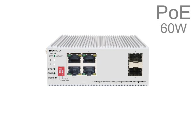 Коммутатор ORIGO OI3106P/60W, управляемый (4x1 Гбит/с)