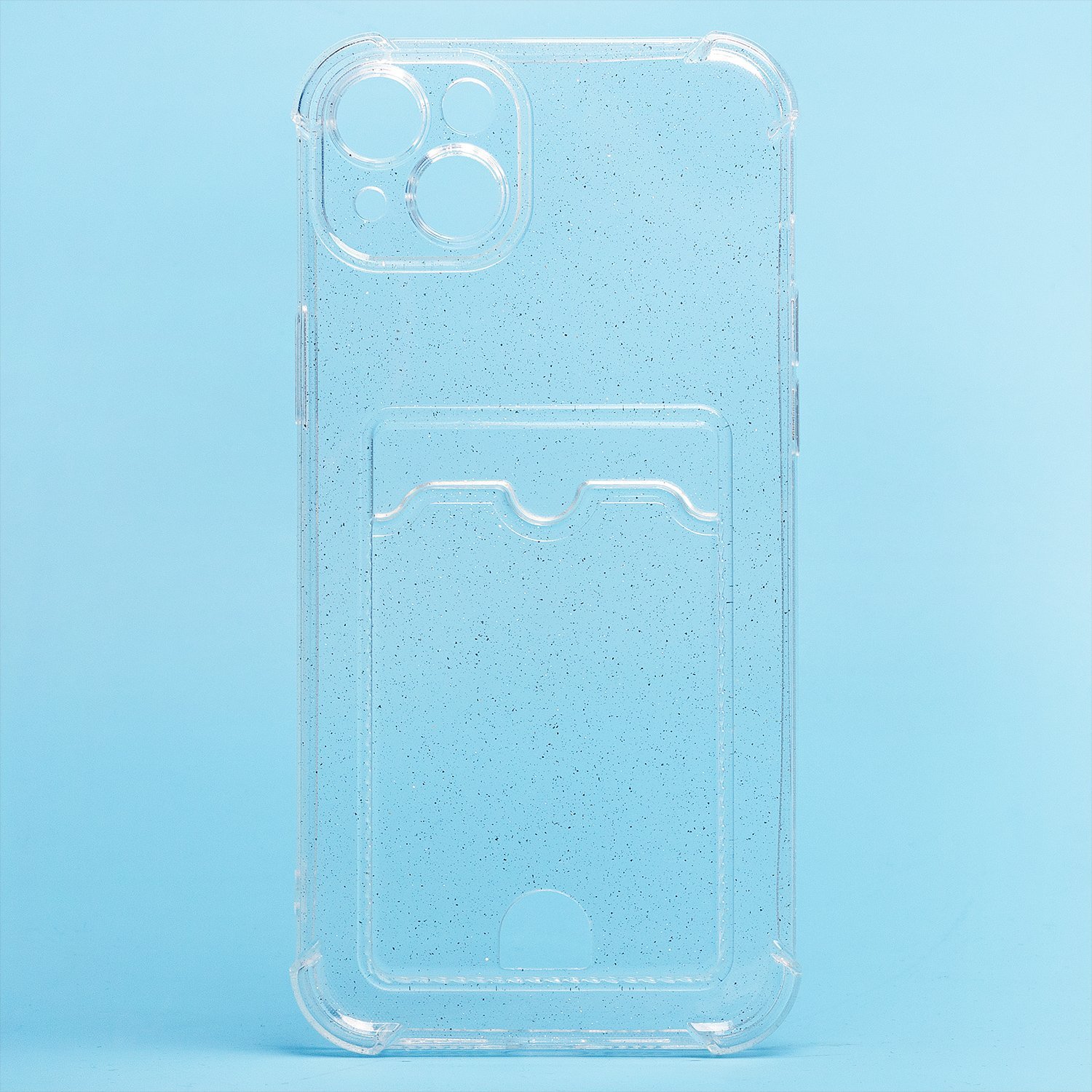 

Чехол-накладка SC300 с картхолдером для смартфона Apple iPhone 14 Plus, силикон, прозрачный (214590)