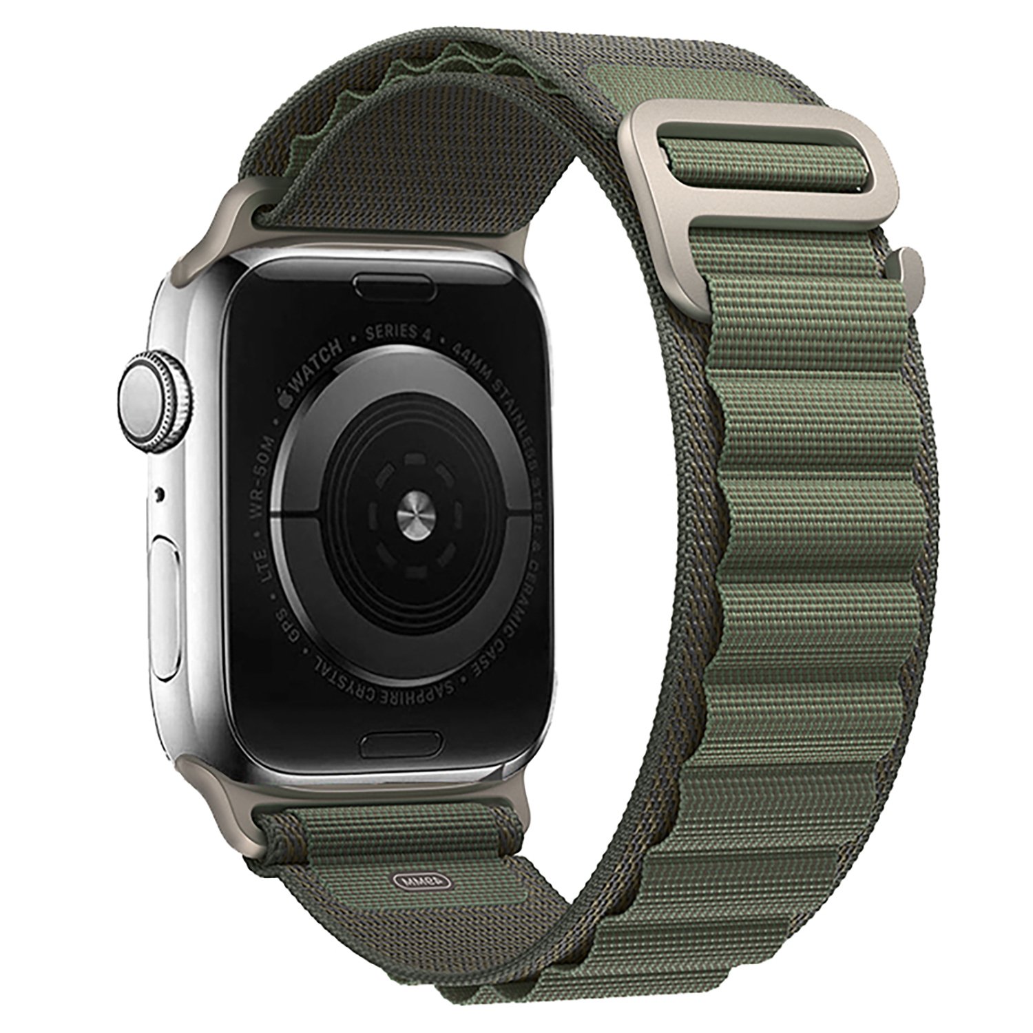 

Ремешок для Apple Watch, 42-49 мм, текстиль, зеленый (214282), ApW27 Alpine Loop