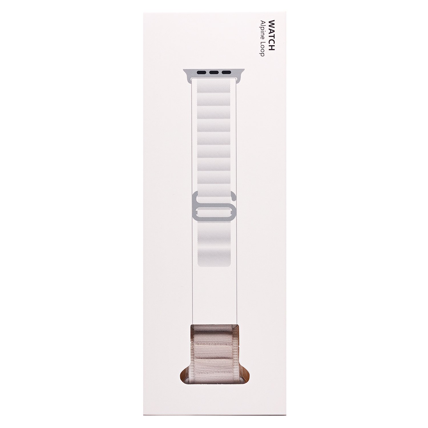 

Ремешок для Apple Watch, 42-49 мм, текстиль, белый (214283), ApW27 Alpine Loop