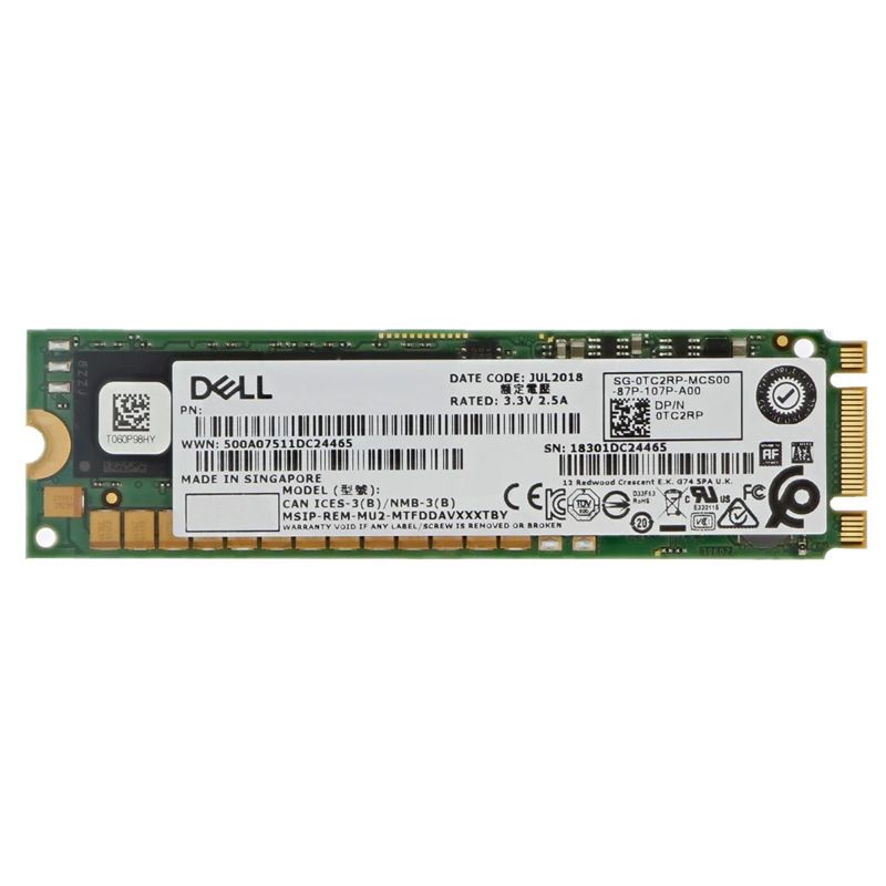 

Твердотельный накопитель (SSD) DELL 480Gb, M.2 2280, SATA3 (400-BLCK)
