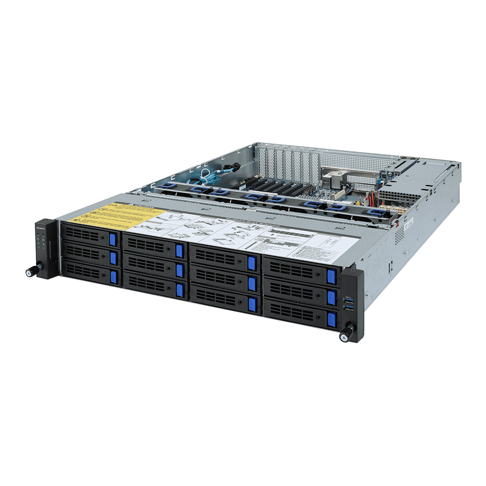 

Серверная платформа Gigabyte R272-Z30, 1xSocket SP3v3, 16xDDR4, 4x2.5/3.5 HDD HS + 8x2.5/3.5 HS, 4-PCI-E, 2GLAN, 2x800 Вт, 2U (6NR272Z30MR-00-A00), R272-Z30