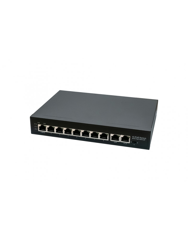 

Коммутатор NST NS-SW-8F2F-P/A, кол-во портов: 8x100 Мбит/с, кол-во SFP/uplink: RJ-45 2x100 Мбит/с, PoE: 8x30 Вт, NS-SW-8F2F-P/A