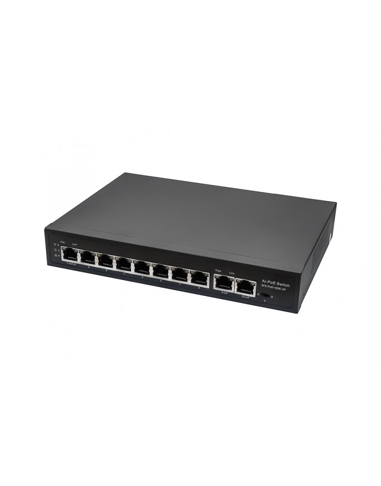 

Коммутатор NST NS-SW-8F2G-P, кол-во портов: 8x100 Мбит/с, кол-во SFP/uplink: RJ-45 2x1 Гбит/с, PoE: 8x30 Вт (макс. 115 Вт), NS-SW-8F2G-P