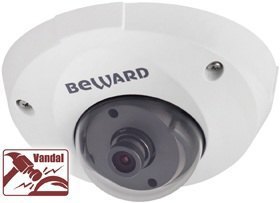 IP-камера BEWARD CamDrive CD400 3.6мм, уличная, купольная, 1Мпикс, CMOS, до 1280x720, до 25кадров/с, POE, -30 °C/+50 °C, белый б/у, минимальные следы эксплуатации, полный комплект