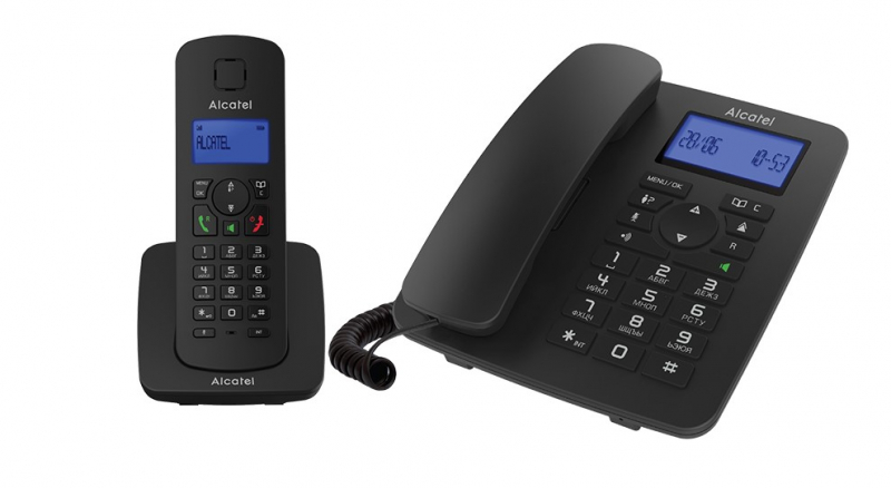 

Радиотелефон Alcatel M350 COMBO, DECT, АОН, черный (ATL1421262), M350 COMBO