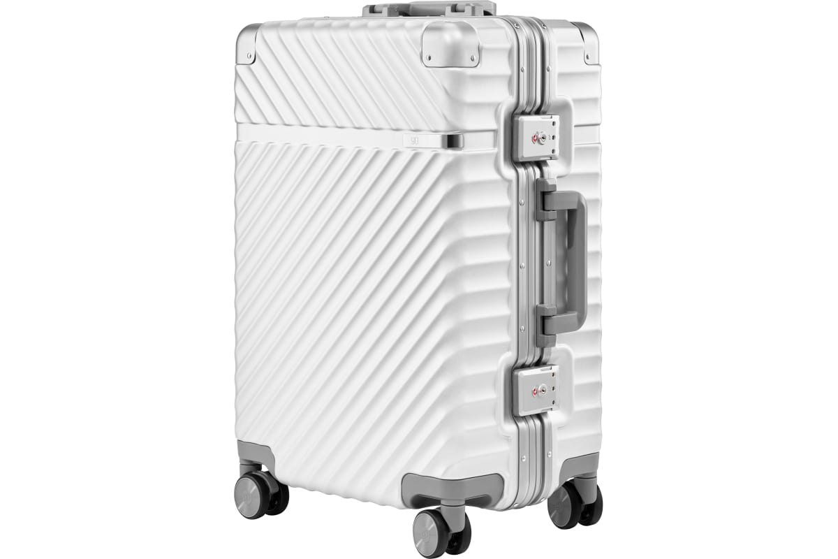 

Чемодан на колесах Ninetygo Aluminum Frame PC Luggage V1 24" 64 л белый (210206), Aluminum Frame PC Luggage V1 24''